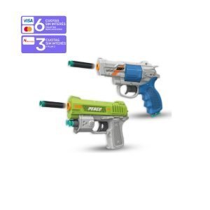 Combo 2 Pistolas de dardos goma eva + 10 dardos