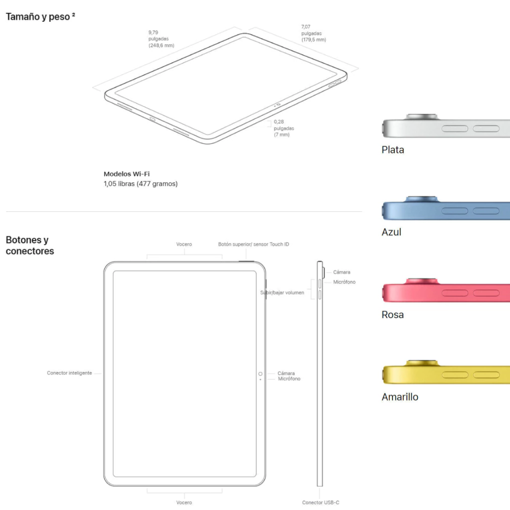 iPad 11 128GB 10.9" Chip A16 - Imagen 2